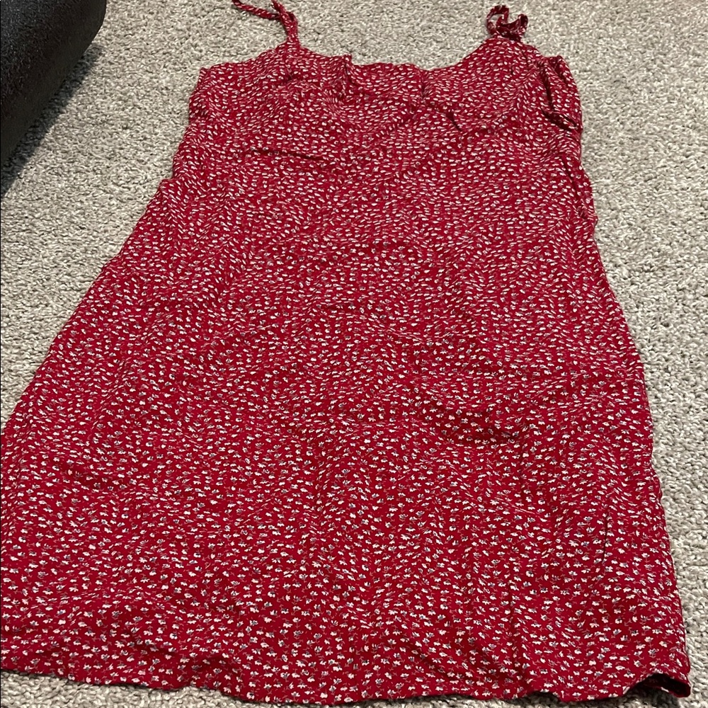 PacSun Red Floral Midi Dress
